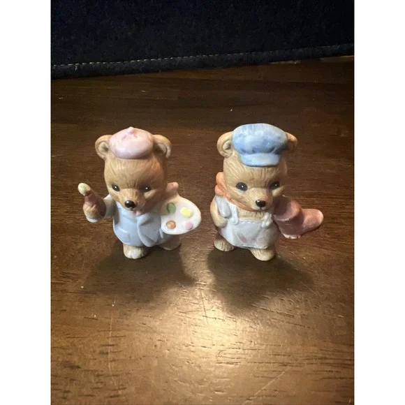 Set of‎ 6 Vintage Homco Career Professional Bears Home Interior Figurines # 8820 - Picture 3 of 11